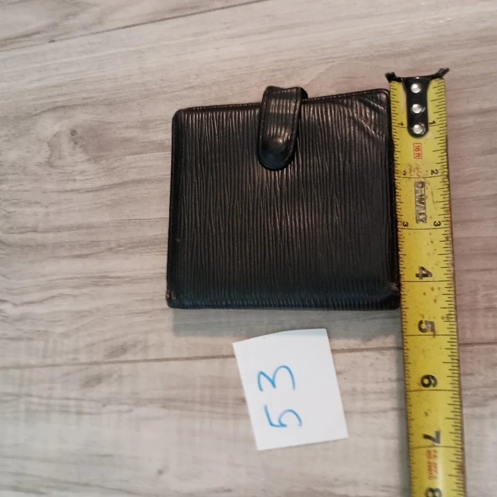Louis Vuitton Bifold Wallet Black Epi